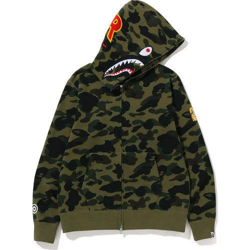 BAPE 1ST CAMO 2ND SHARK FULL ZIP HOODIE MENS