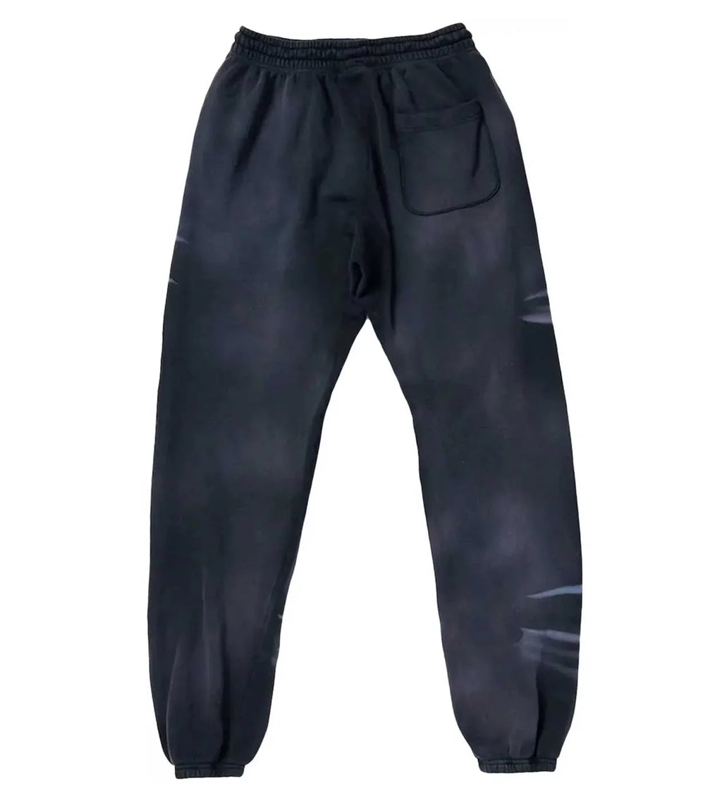 HELLSTAR AIRBRUSHED SKULL SWEATPANTS BLACK